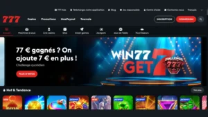 capture decran inscription etape 1 casino777 be