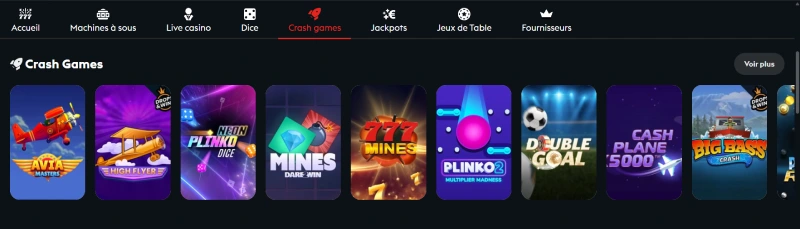 capture decran mini jeux casino777 be