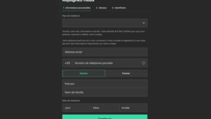 inscription sur bet365 casino étape2