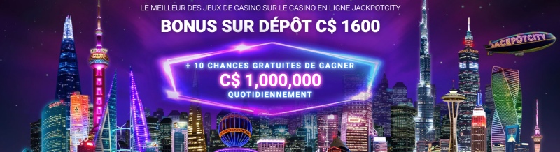 capture d'&eacute;cran jackpot city casino bonus de bienvenue