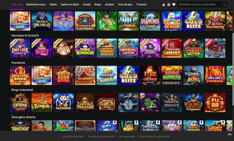 capture d'écran jackpotcity casino jeux de casino