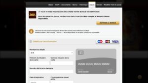 capture d'&eacute;cran premier d&eacute;p&ocirc;t unique casino