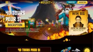 capture d'écran lucky nugget casino page d'accueil