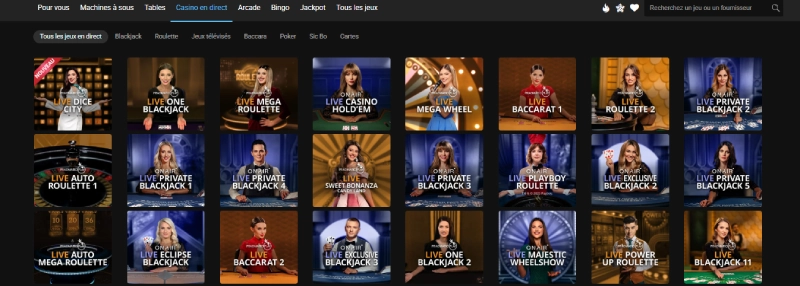 le casino live de all slots casino
