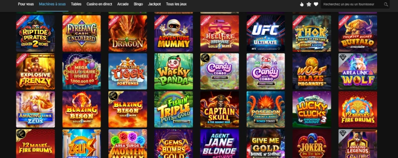 les machines à sous de all slots casino