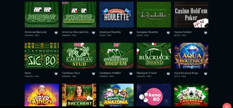 jeux de table sur stakes casino