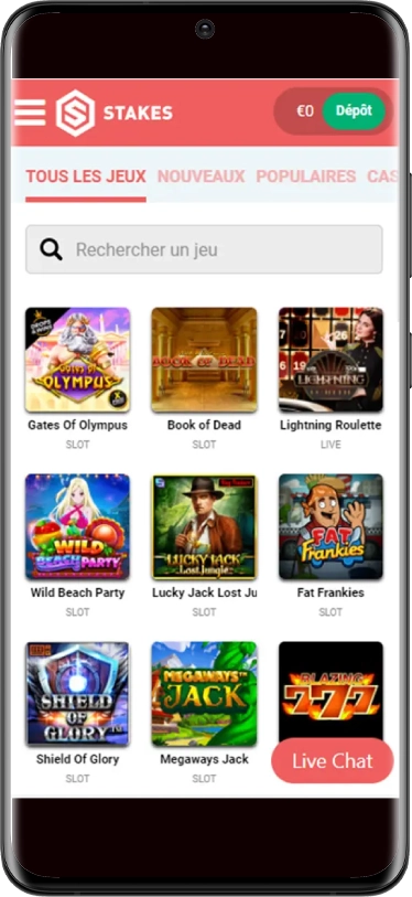 stackes casino sur mobile