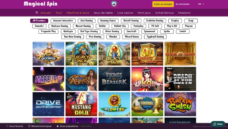 Machine à sous Magical Spin