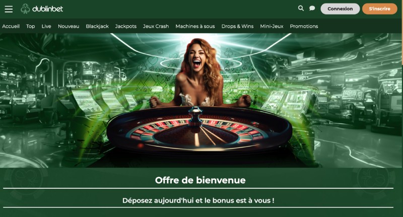 Bonus de Bienvenue Dublinbet Casino