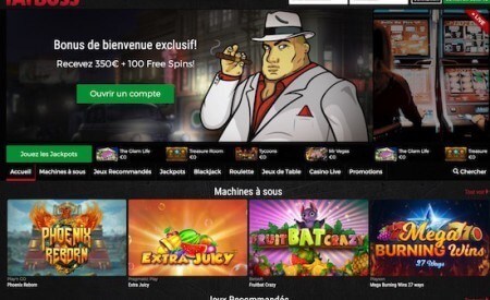 FatBoss Casino accueil