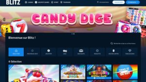 capture d'&eacute;cran blitz casino page daccueil