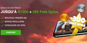 capture d'écran bonus exclusif winoui casino
