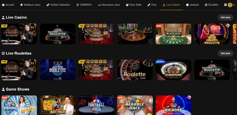 casino live sur golden vegas casino