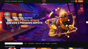capture d'&eacute;cran hermes casino page daccueil