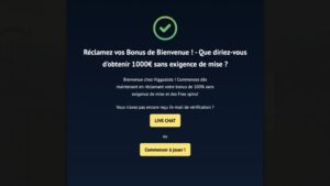 capture d'&eacute;cran inscription terminee viggoslots casino