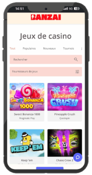 banzai casino version mobile