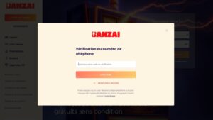 capture d'&eacute;cran banzai casino verification numero de telephone