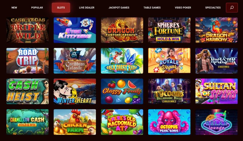 capture d'&eacute;cran bovegas casino machines a sous
