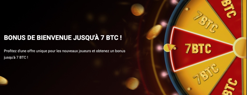 capture d'écran bonus de bienvenue 1xbit casino