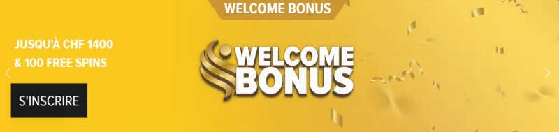 capture decran bonus de bienvenue swisscasino