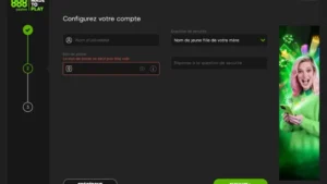 Capture d'&eacute;cran de l'&eacute;tape 3 de l'inscription sur 888 Casino