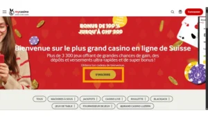 capture decran inscription etape 2 mycasino
