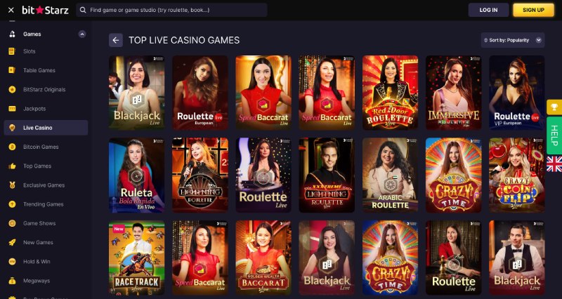 capture d'&eacute;cran live casino bitstarz casino