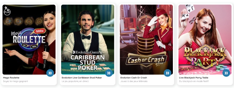 capture d'écran live casino royal vegas