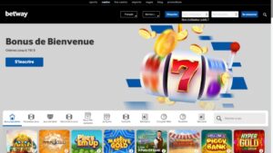 capture d'&eacute;cran page daccueil betway casino