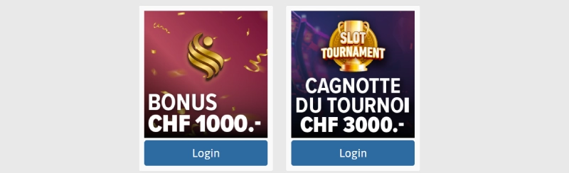 capture decran promotions swisscasino