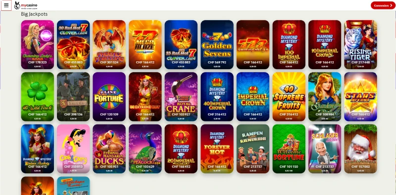 capture d'écran jeux big jackpot mycasino.ch