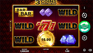 3 coins gold and win