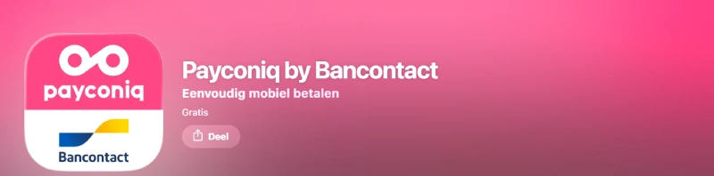 capture decran application mobile bancontact