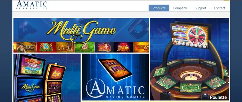 capture decran page accueil amatic
