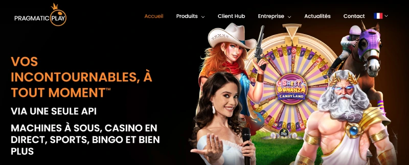 capture decran page accueil pragmatic play