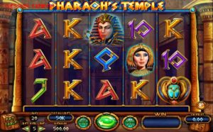 capture d'&eacute;cran slot pharaohs temple