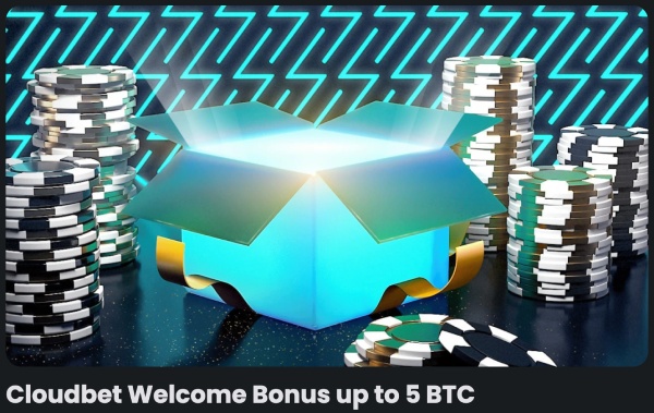 capture d'écran bonus de bienvenue cloudbet