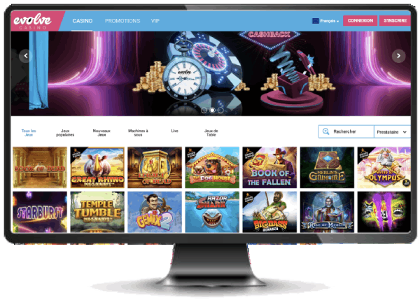 evolve casino version desktop