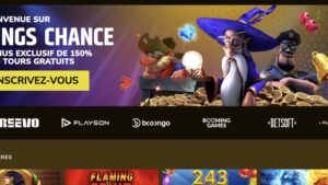 capture d'&eacute;cran kingschance casino bonus