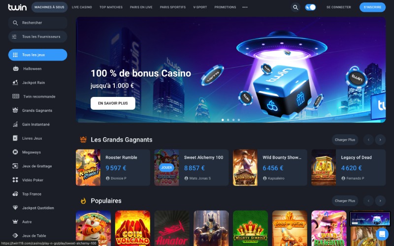 Explorez la magie Casino-Twin avec une large gamme de divertissements !