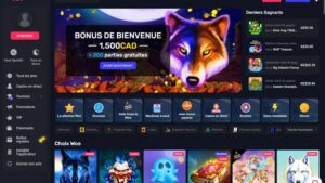 capture d'&eacute;cran woo casino page d'accueil