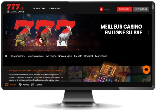capture decran interface casino777 ch