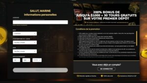 capture d'&eacute;cran jackpot village casino inscription 2