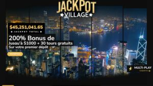 capture d'&eacute;cran jackpot village casino page daccueil