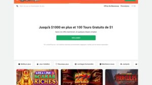 capture d'&eacute;cran leovegas casino page daccueil