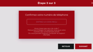 capture d'&eacute;cran finalisation de linscription nevada win casino