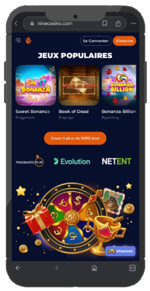 nine casino version mobile