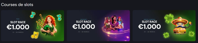 capture decran courses de slot mondcasino