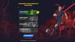 capture d'&eacute;cran selection du bonus powbet casino