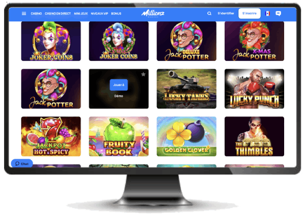 millionz casino version desktop